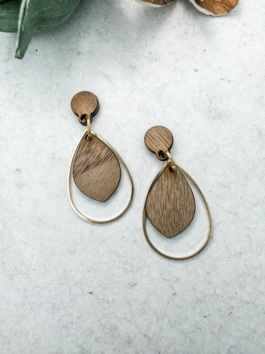 Ultra-light Gold Teardrop | One of a Kind | Earrings or Flash Toppers