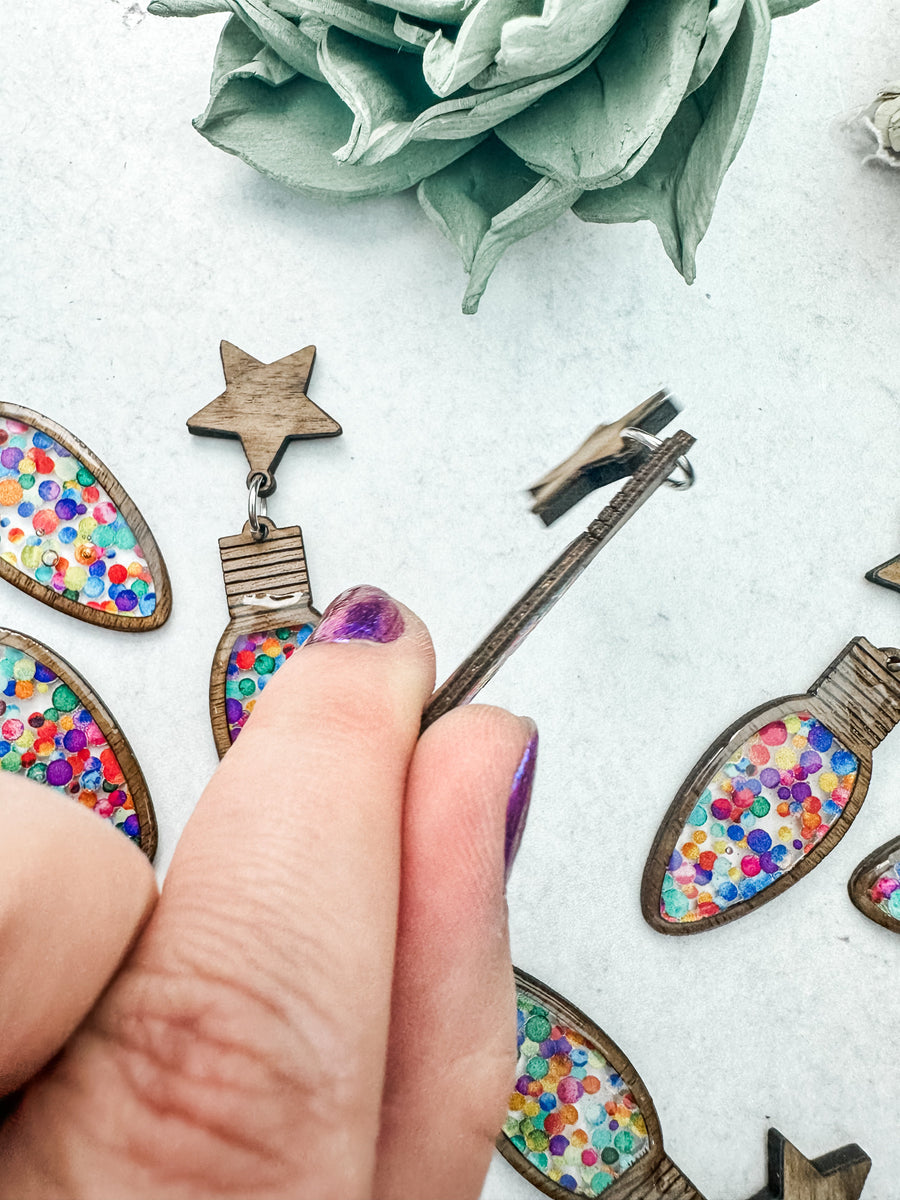 MADE TO ORDER | Christmas Bulbs | Few of a Kind | Earrings or Flash Toppers