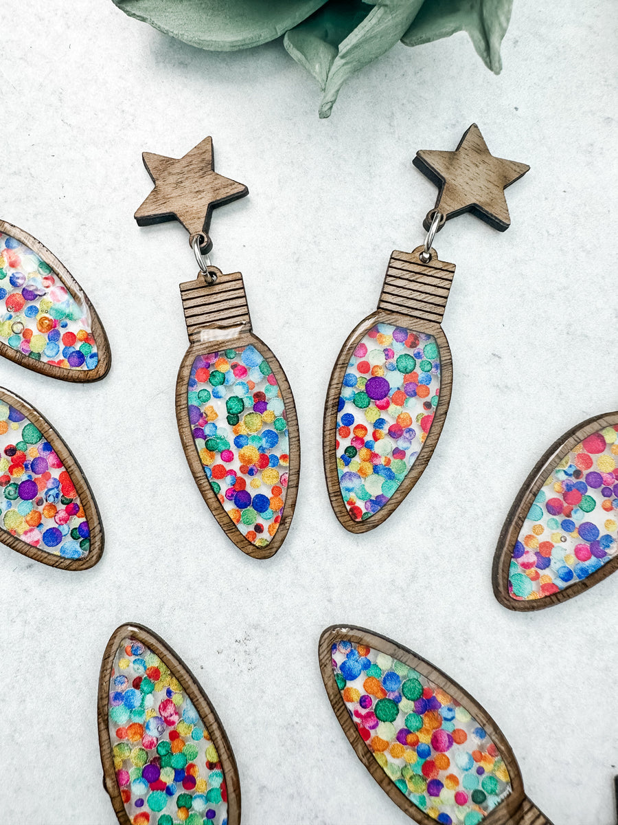 MADE TO ORDER | Christmas Bulbs | Few of a Kind | Earrings or Flash Toppers