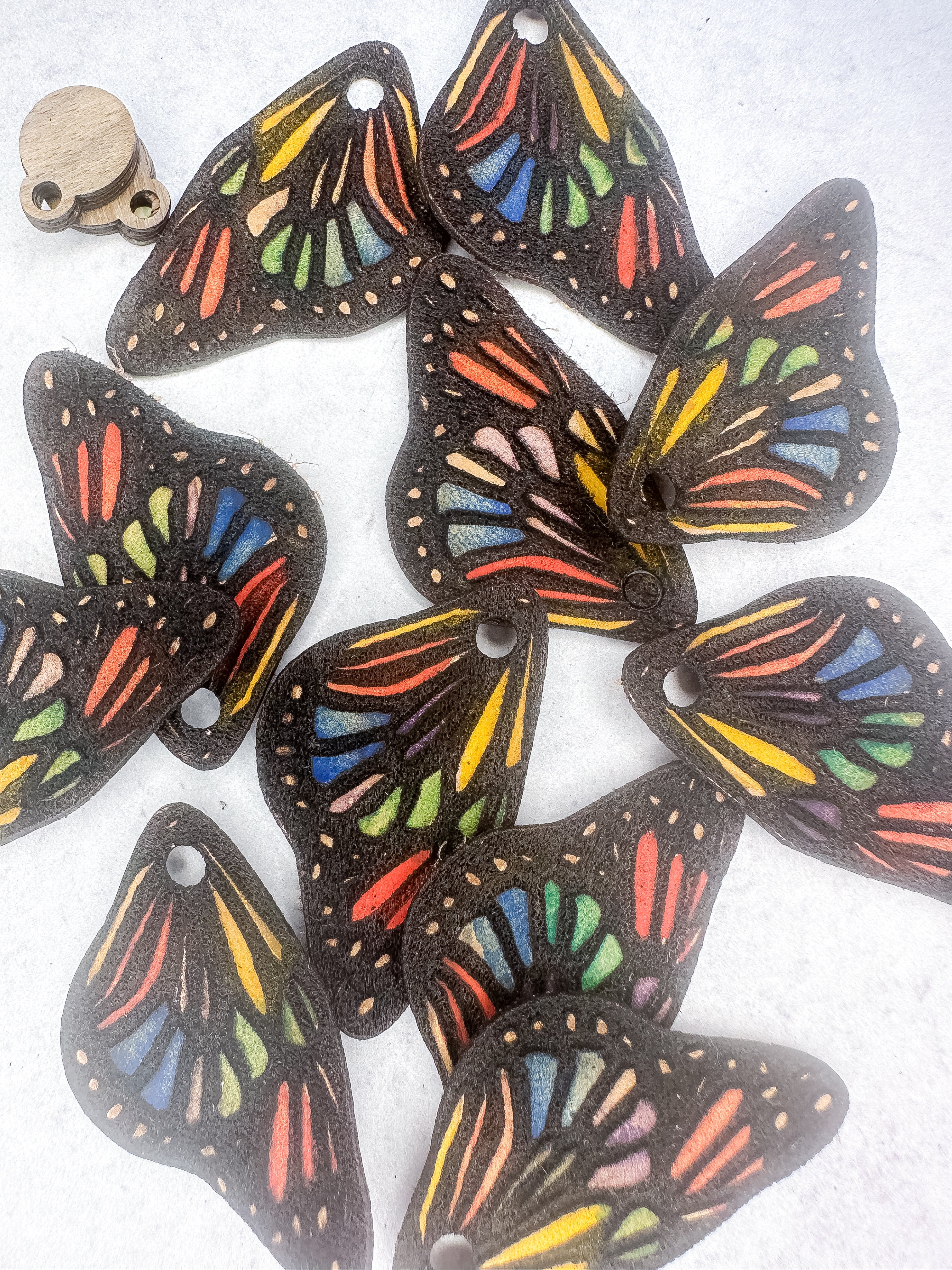 Lightweight Leather Butterfly Wings | Limited | Flash Toppers
